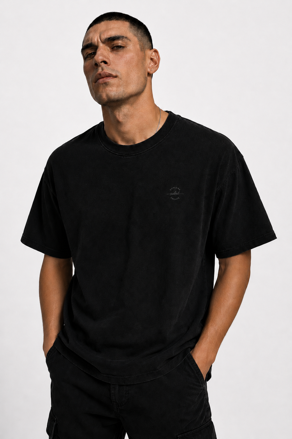 Rebel 001 - Founder's Edition™ black tee front